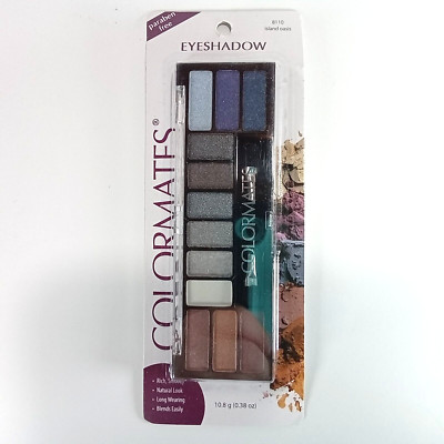 COLORMATES Eyeshadow Palette ISLAND OASIS 12 Shade Paraben Free 8110 NEW