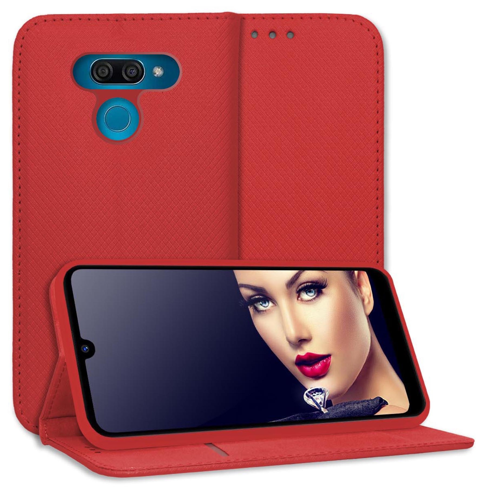 Case Bookstyle for LG K50 (Red) Bag Case