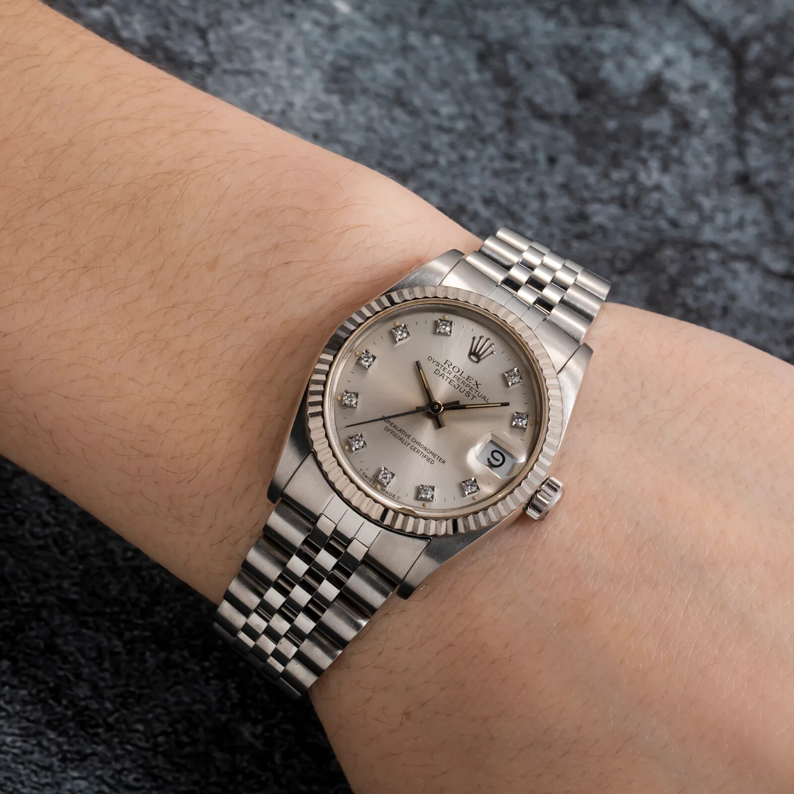 Rolex Datejust 31mm 68274 Silver Diamond Dial With Jubilee Rolex Datejust 31mm 68274 Silver Diamond Dial With Jubilee