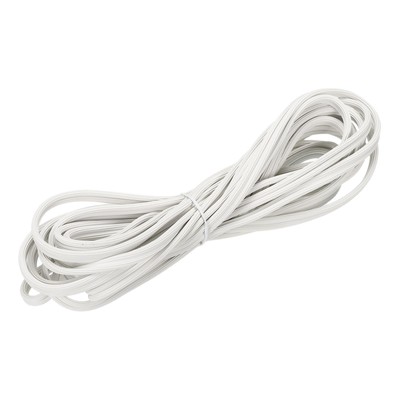 Screen Spline, 15M/49.21Ft Silicone Window Sealing Strip, 4mm OD White