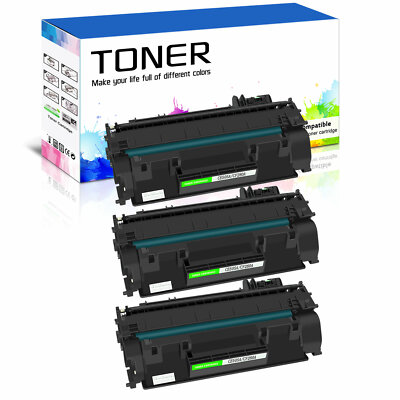 3 PACK Black CF280A 80A Toner for HP LaserJet Pro 400 M401n M401dn M401a M401d