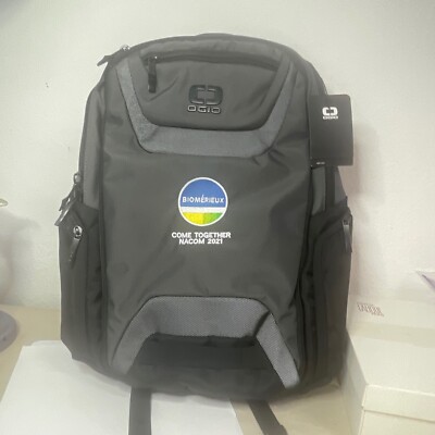 OGIO Connected Pack, Gray, Brand New Backpack, Ergonomic, COMPANY LOGO ON IT