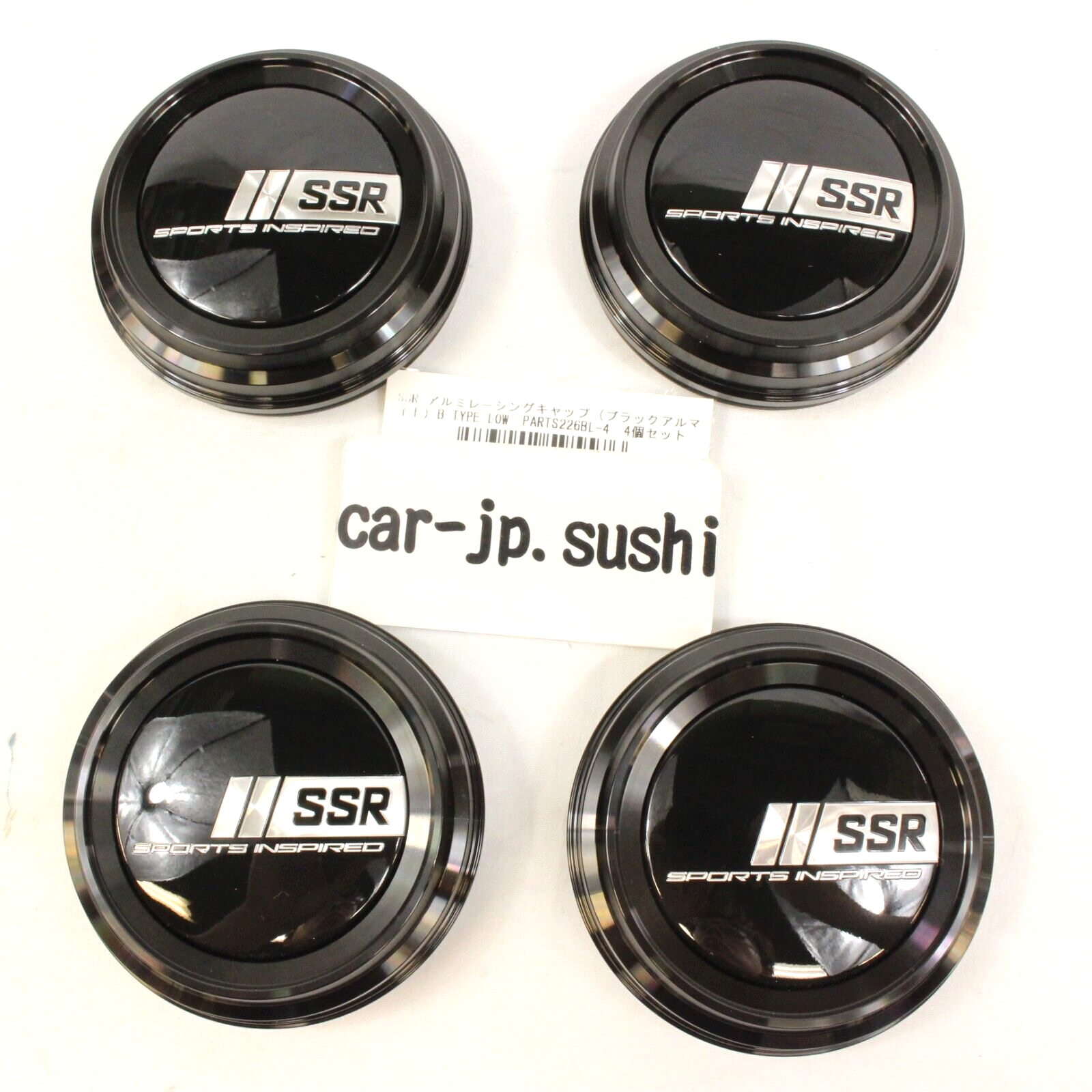 4x SSR Aluminum Center Cap Caps B-type Low Black PCD114.3 4x SSR Aluminum Center Cap Caps B-type Low Black PCD114.3