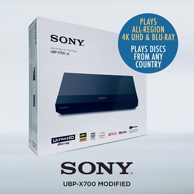 Sony UBP-X700 Region Free 4K UHD Blu-ray Player Asian Movie DVD 3D Modified New