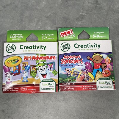 LeapFrog LeapPad Creativity Learning Games Art Adventure & Adventure Sketchers