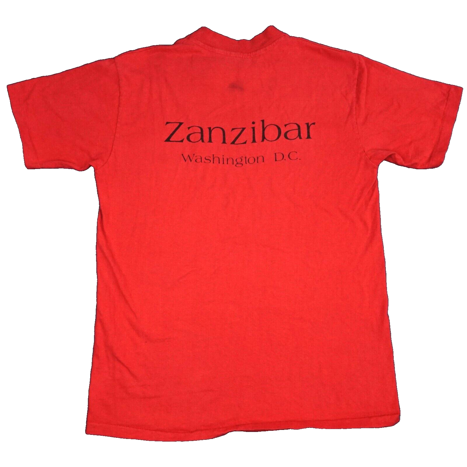 Zanzibar Washington DC Shirt Large* Red Men VTG 80s Bar
