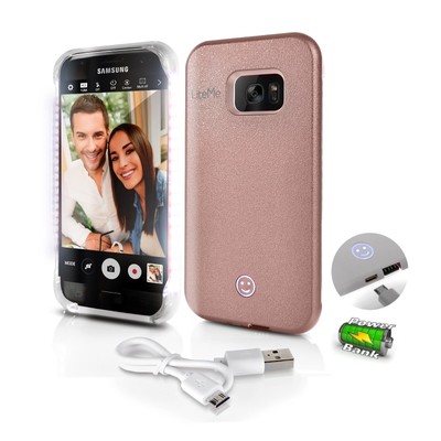 Rechargeable Battery Selfie Case w/ LED Lights For Samsung Galaxy S7 & Edge