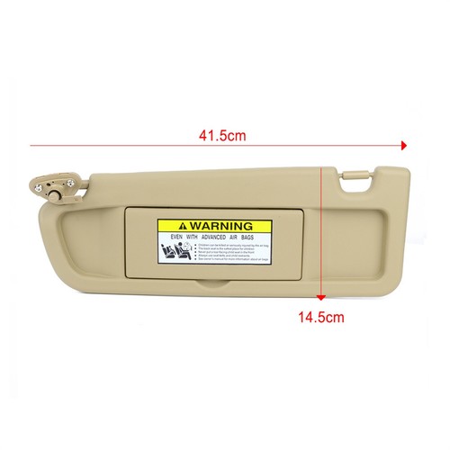 For Honda Civic 06-11 2006-2011 Driver Side Sun Visor Sunvisor Pearl Ivory Tan