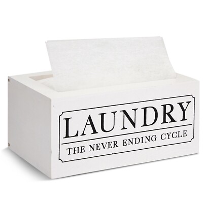 Dryer Sheet Holder for Laundry Room Organization, Holds 120 Sheets, 8x5x4 In