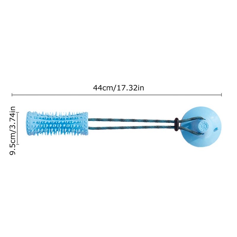 Floor Suction Cup Dog Interactive Toy With Ball Multifunction Pet Molar Bite Toy