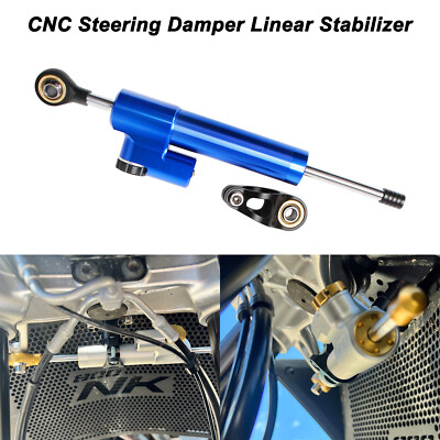 Universal CNC Steering Damper Linear Stabilizer For Motorcycles Electric Scooter