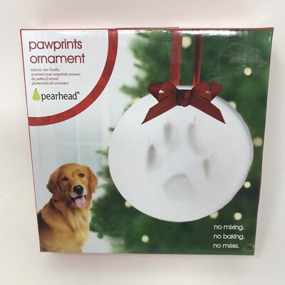 Pearhead Pawprints Dog & Cat Hanging Keepsake Ornament