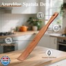 2Pcs Skinny Spurtle for Sourdough Starter, Reaching Bottom of Jars, Dough Whisk, Stirring, Mixing, Spreading, Wooden Stir Spurtles, Kitchen Tools for NonStick Cookware, Gift for Sourdough Lovers