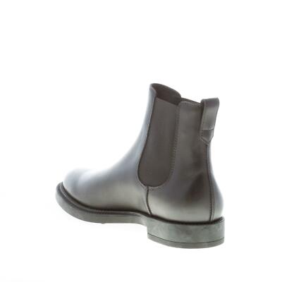 Pre-owned Tod's Men Shoes Black Elegant Leather Chelsea Boot Xxm62c00p20olwb999