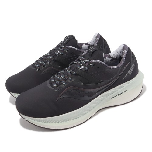 

Мужские кроссовки Saucony Triumph 20 Run Shield, черные, синие, белые, спортивная обувь для бега S20804-01, Черный, Triumph 20 Run Shield