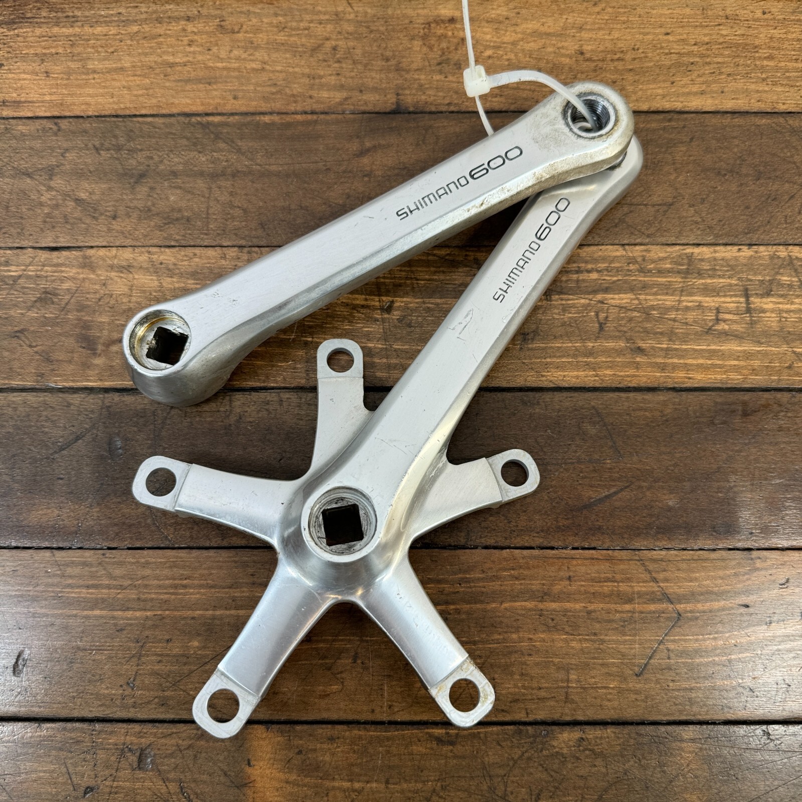 1984-87年製 シマノ600 EX FC6207 クランク 170mm Vintage Shimano 600 FC-6207 Crank Set 170 mm Double 130 BCD