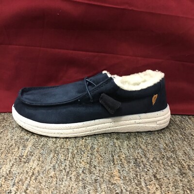 New Boy s LAMO CK2059 Sammy Navy Lined Moccasins Size 12