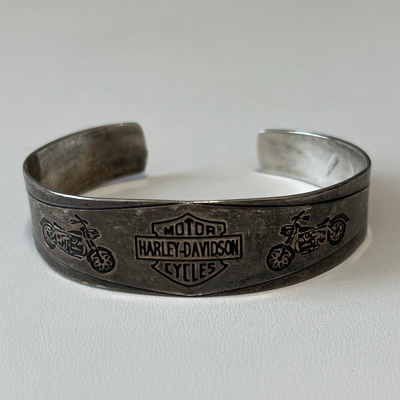 Vintage Mexican 925 Sterling Silver Harley Davidson Motor