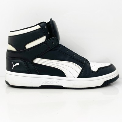 Кроссовки Puma Boys Rebound Lay Up 370486-01 Черные Баскетбольные Кроссовки Размер 7C