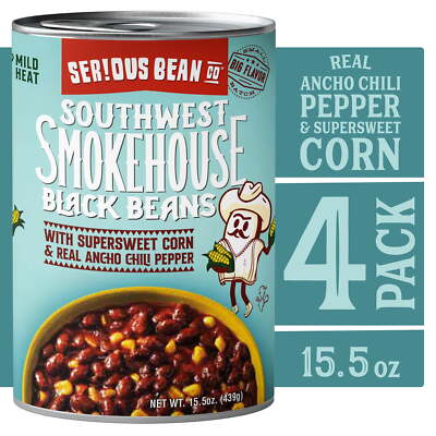 Smokehouse Baked Black Beans, 15.5 oz, 4 Cans