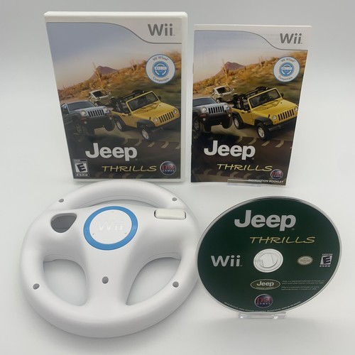 Jeep Thrills (2008) Wii W/ OEM Steering Wheel Complete W