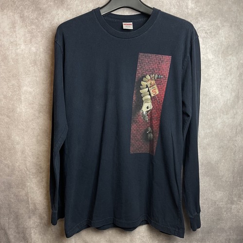 トップス SUPREME 17SS Mike Hill SnakeTrap L/S Tee 2017 Supreme Mike Hill Snake Mouse Trap Brick Wall | Depop