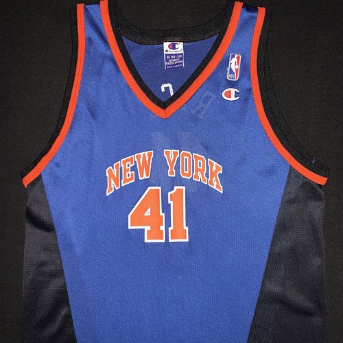 Rare Vintage Champion Glen Rice New York Knicks #41 Blue