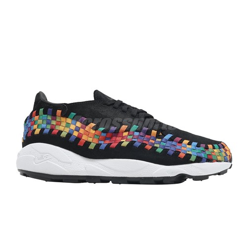 Pre-owned Nike Air Footscape Woven Rainbow Black Multi Women Unisex Casual Fb1959-002