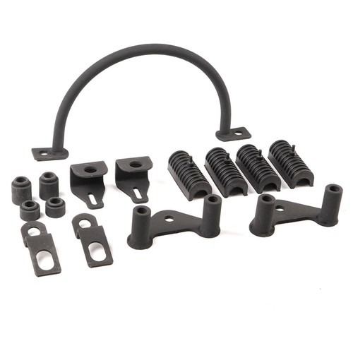 For 04-14 Harley Sportster Black Saddlebags Saddle Bag & Conversion Brackets NEW