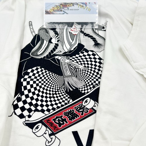 国内配送 VANS MENS GOEMON KABUKI SS TEE BLACK VANS and JAPAN CULTURE GOEMON KABUKI Short Sleeve T-Shirt