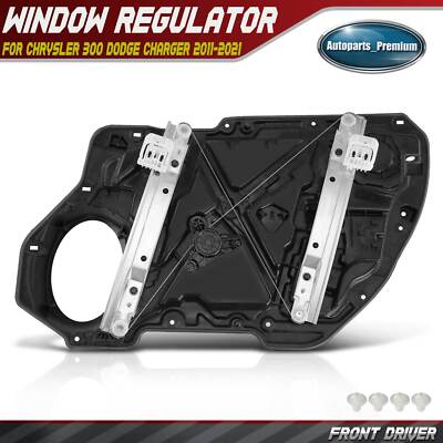 Front Left Power Window Regulator w/ Panel for Chrysler 300 Dodge Charger 11-21