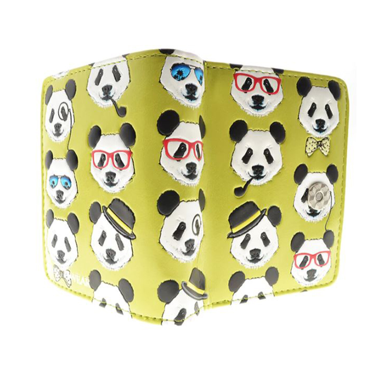 Кошелек Shagwear Panda Repeat Small Lime на молнии НОВЫЙ В НАЛИЧИИ