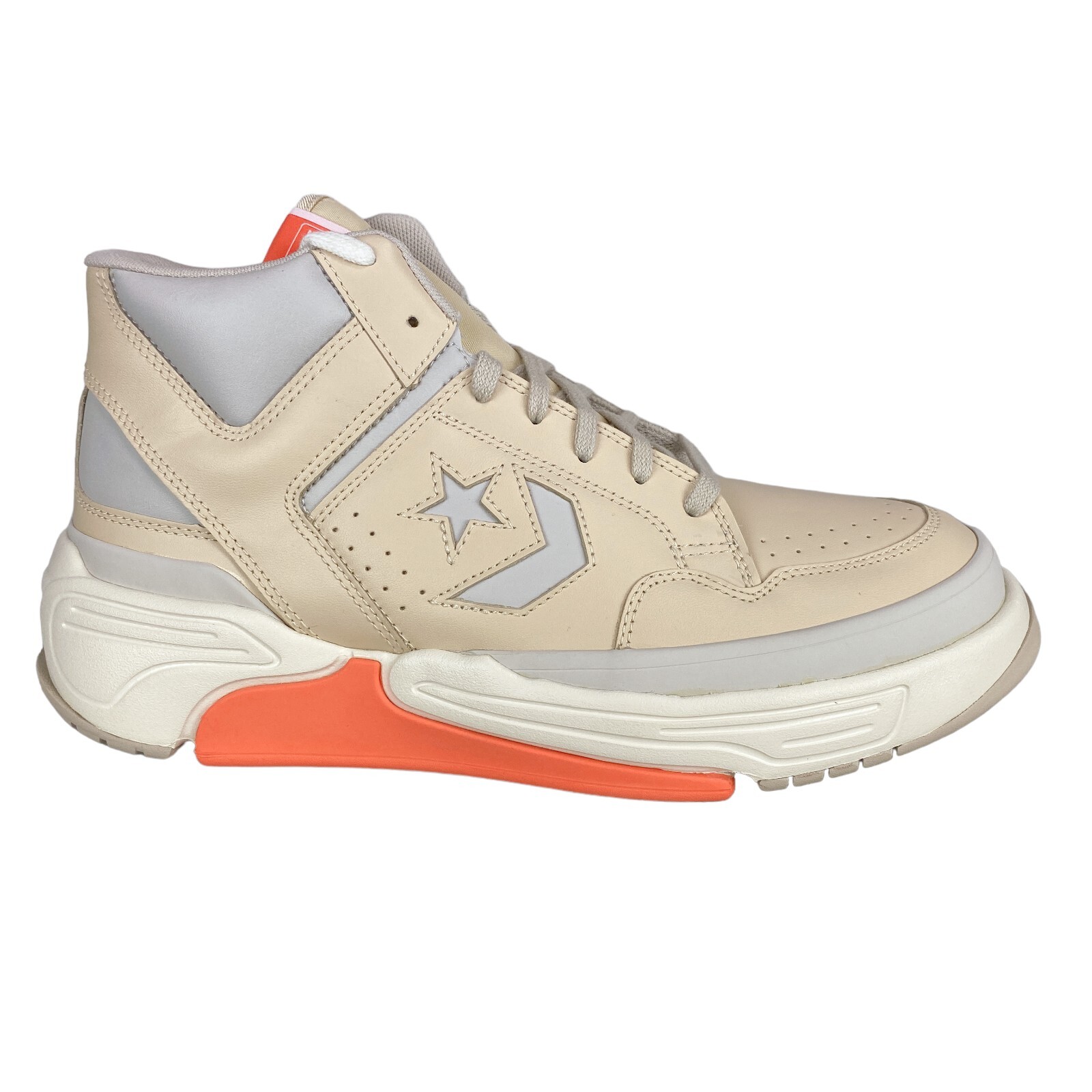 

Кожаные кроссовки Converse Weapon CX Mid Egret/Light Twine/Mango 171605C, Бежевый, Converse Weapon CX Mid