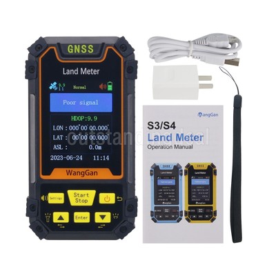 WangGan S4 GNSS Land Meter GPS Land Meter to Measure Slop Fixed Point Distance-