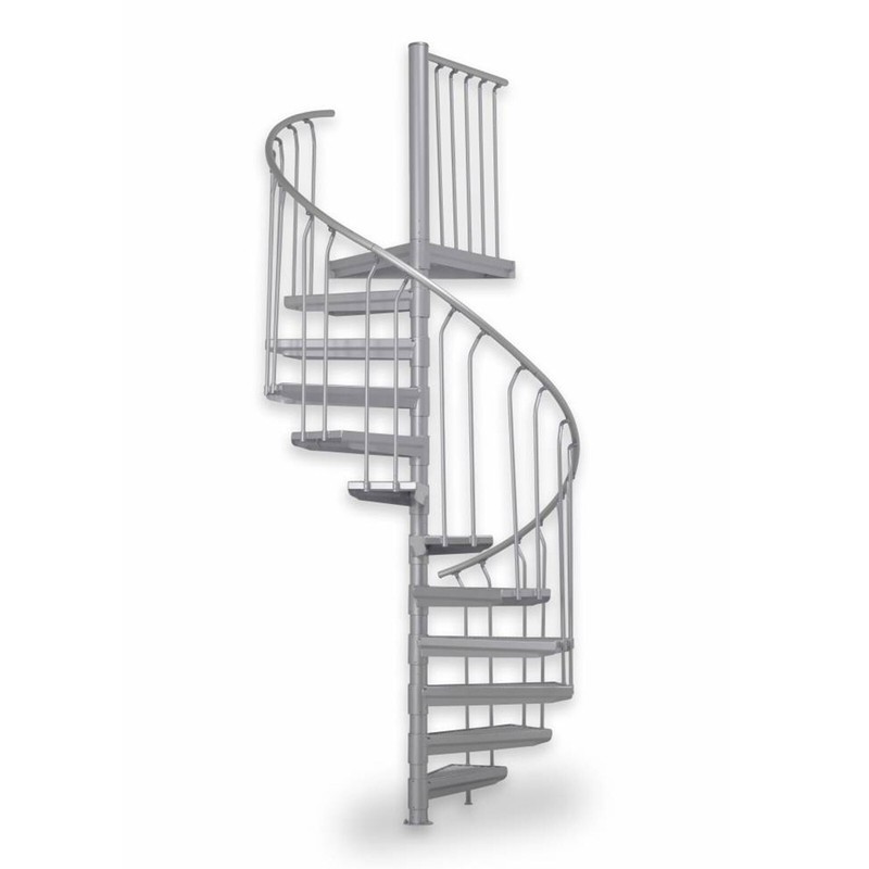 Wendeltreppe Spindeltreppe AuÃEn, Stahl, Ã 130 160 180 Cm, Verzinkt, Bis 446 Cm