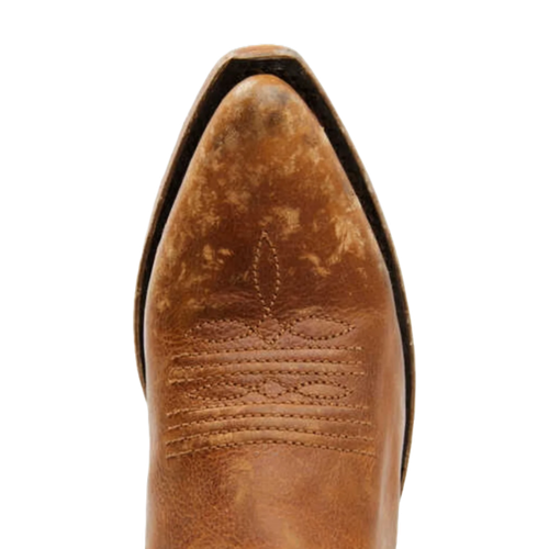 Pre-owned Liberty Black Ladies Embroidered Allie Mossil Tan Western Boots Lb-712988g In Brown