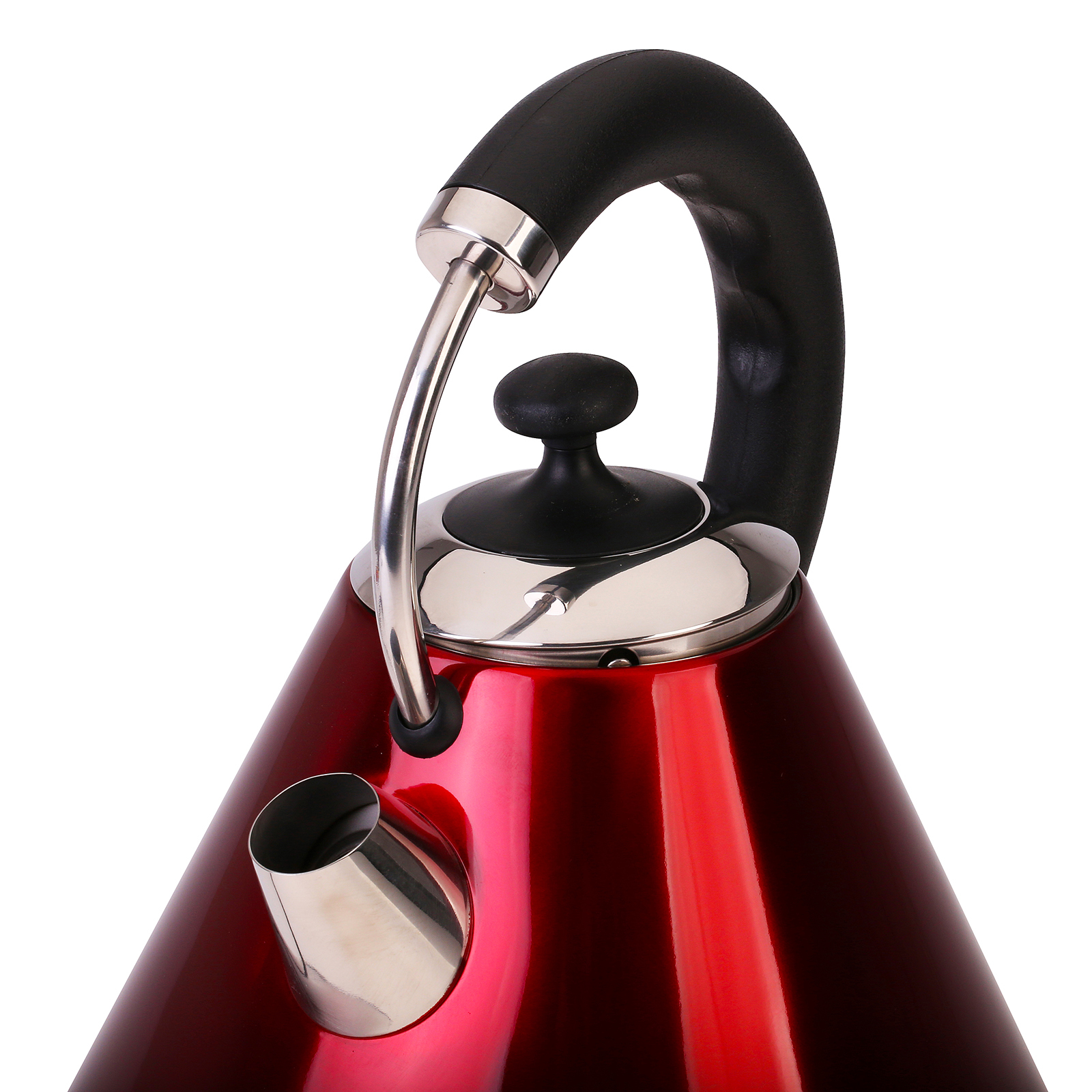 Ovation 1.8L Electric Cordless Pyramid Jug Kettle Fast Boil 2200W Red S