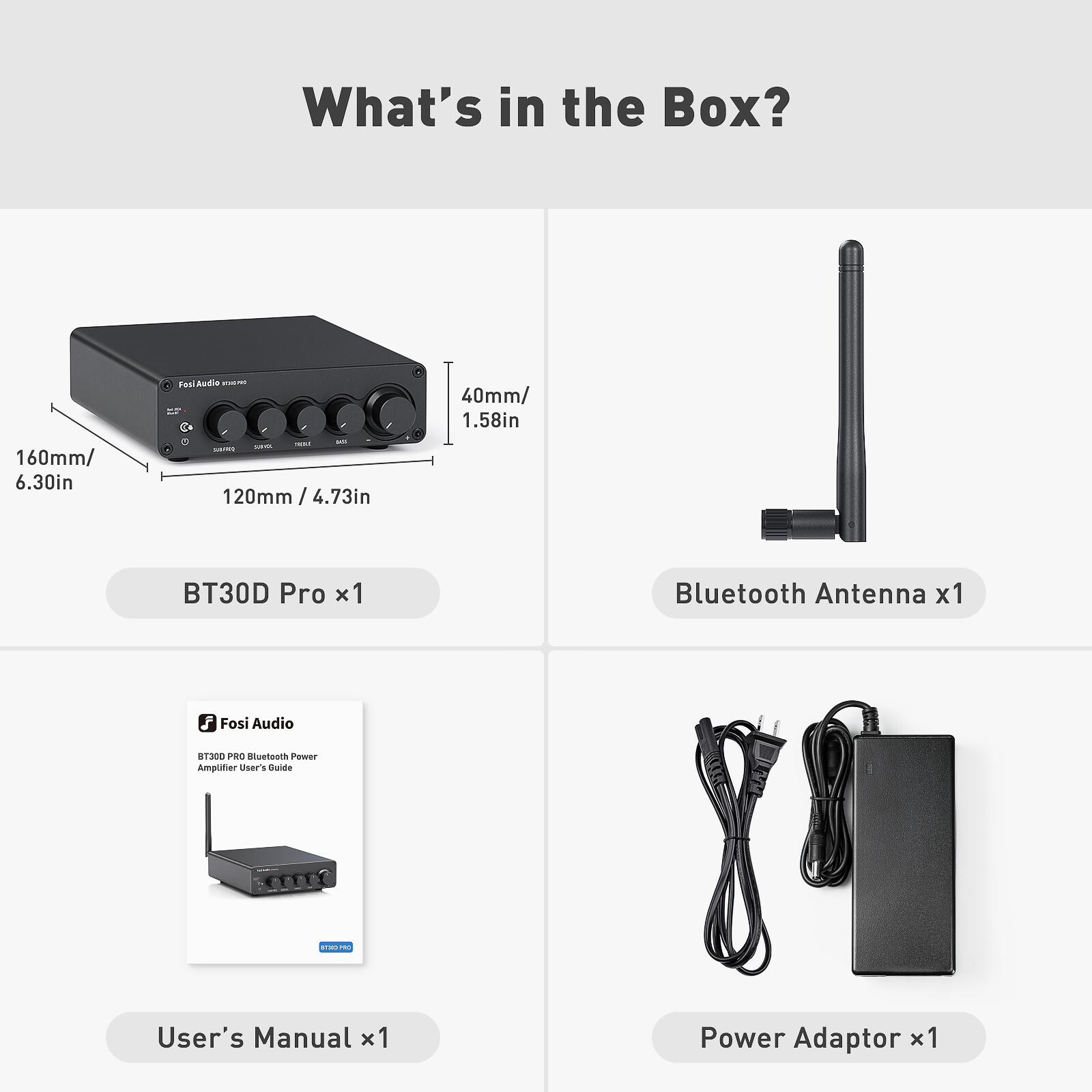 初売り特価！Topping D3+Fosi Audio BT30D Fosi Audio Bluetooth Sound Power Amplifier BT30D PRO 2.1