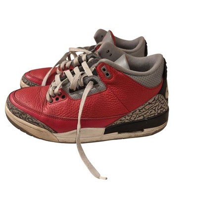 Air Jordan 3 Retro SE Red Cement Fire Red CK5692-600 Mens 8.5 Basketball Shoes