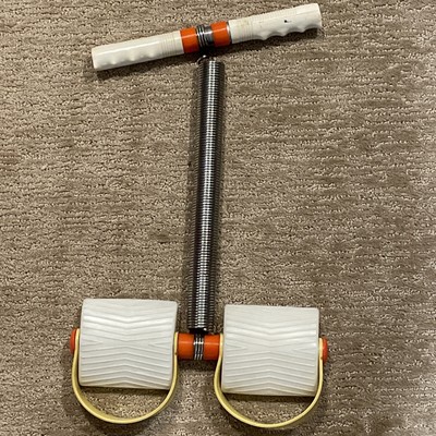 Vintage Spring Action Rower Exerciser Compact Pull Up Rowing Machine 