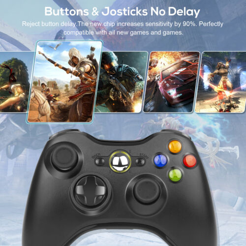 Xbox 360 Wireless Controller For Xbox 360, 2.4GHZ Game Joystick Controller Gamepad Remote Compatible With Xbox 360/360 Slim, PC Windows 7,8,10( Red