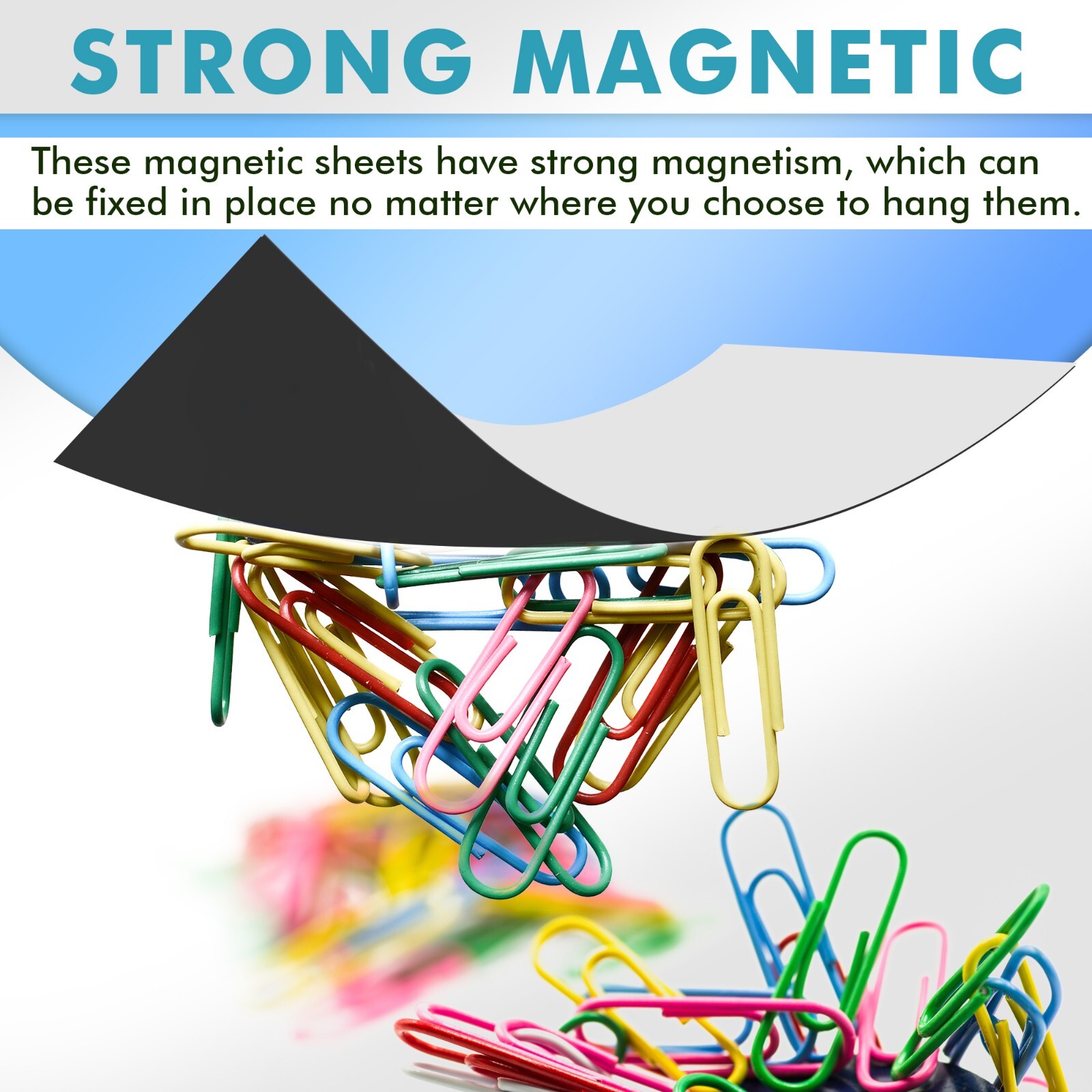 Strong Flexible Self Adhesive Magnetic Sheet 5x7 Photo Magnet Sheets 20 Mil 5PK