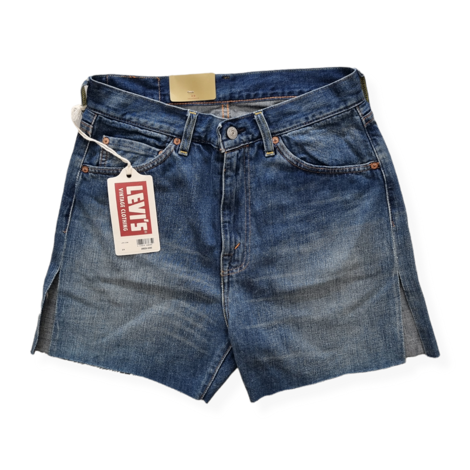 Vintage 60s 70s NOS Levi's Big E Womens Striped Shorts Sz 28