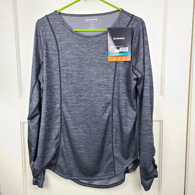 Simms Women's Lightweight Core Top Base Layer Gray Fishing Hiking NEW Size: XL
