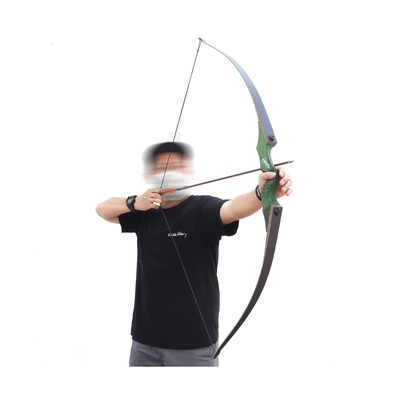 60 Inch Black Hunter Longbow 20-60 Lbs Archery Bow Takedown Bow and Arrow Set...