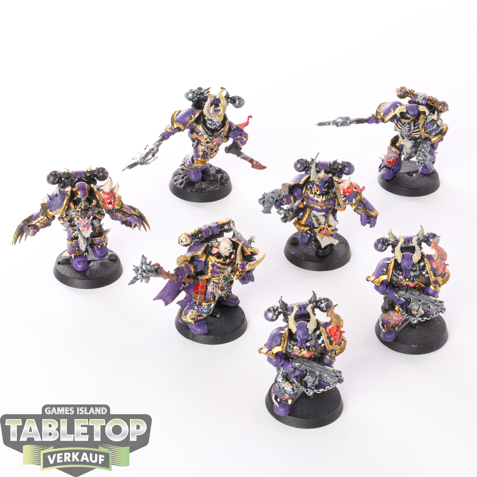 Chaos Space Marines - 7 x Chosen klassisch - bemalt