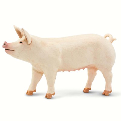Большая белая свинья Safari Farm Animal Figure Safari Ltd 100269 НОВАЯ В НАЛИЧИИ НА СКЛАДЕ