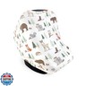 Hudson Baby Unisex Baby Multi-use Car Seat Canopy, Forest Animals, One Size