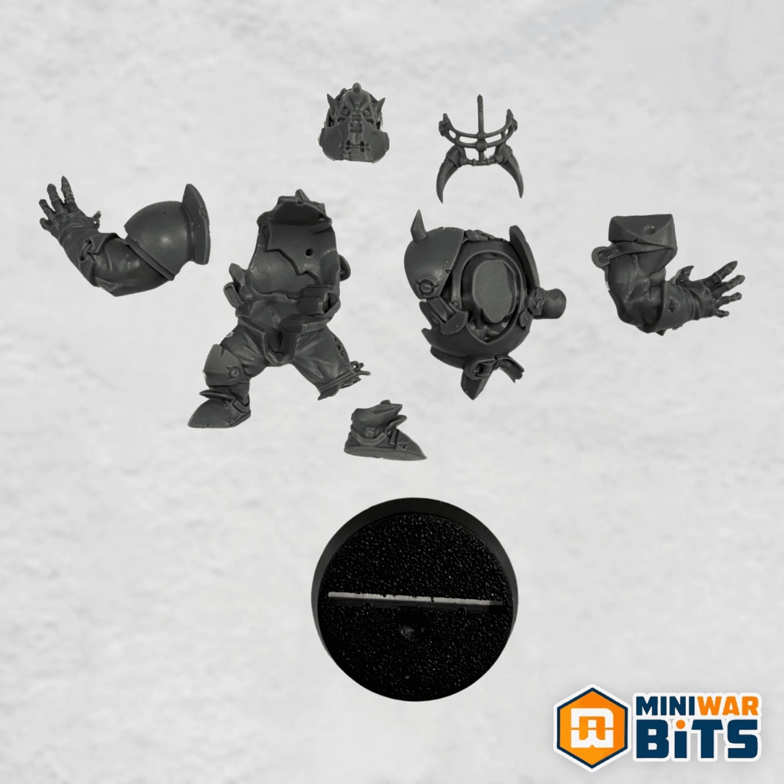 Thunder Valley Greenskins Black Orc 1 Single Figure - Black Orc Blood Bowl Team