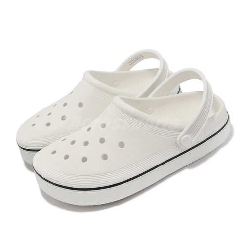

Crocs Off Court Clog White Мужские повседневные сандалии унисекс без шнуровки 208371-100, Белый, Off Court Clog